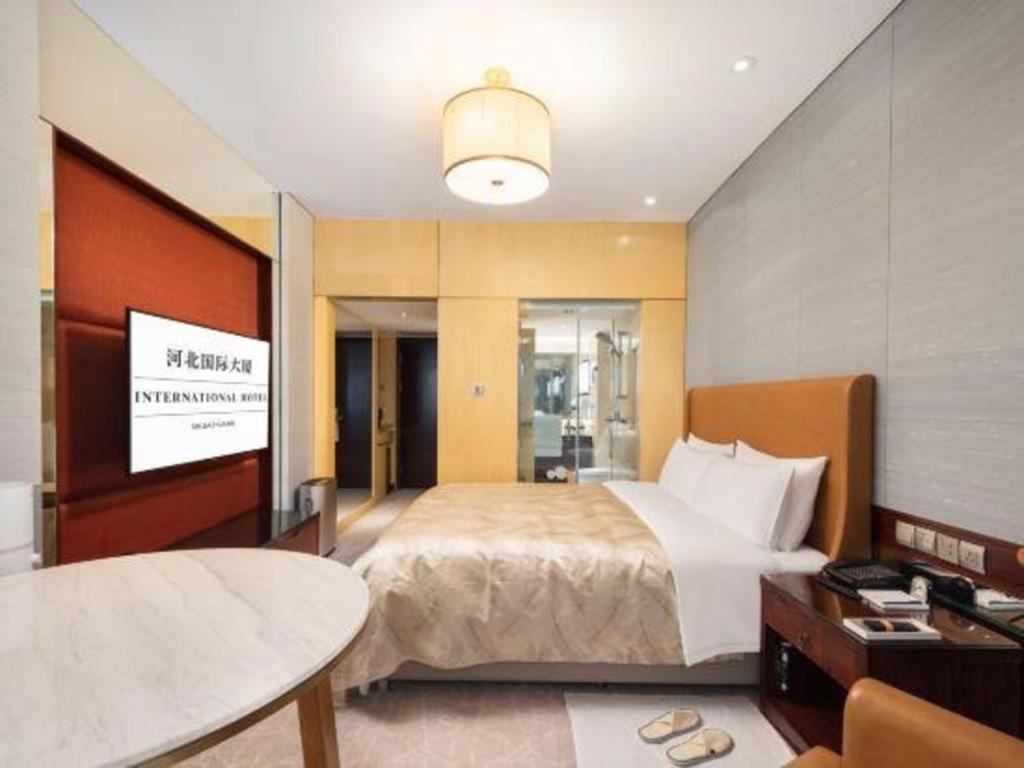 Shijiazhuang International Building Hotel Exteriör bild