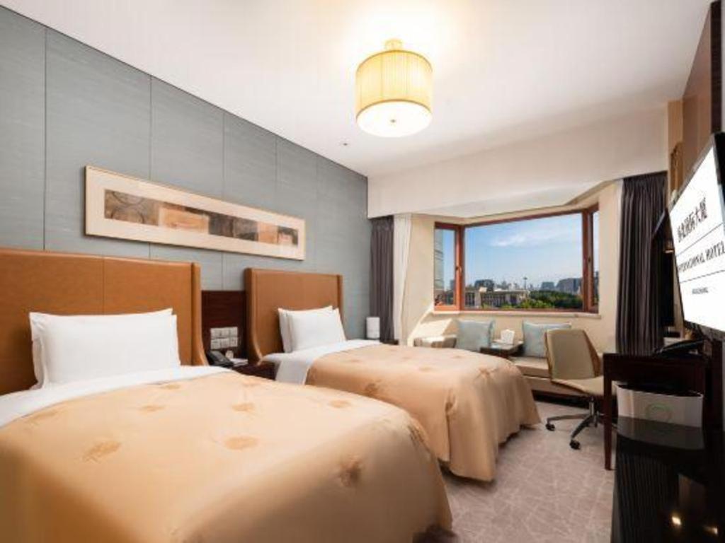 Shijiazhuang International Building Hotel Exteriör bild